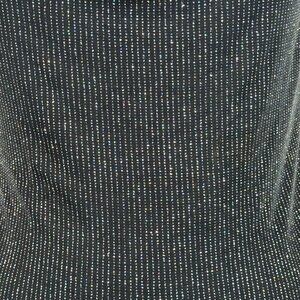 Blasia Dance Trends Cowl Neck Sleeveless Top Womens Sz LA Sparkly Black Made USA